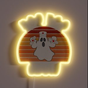 Boo Boo Crew Funny Nurse Halloween RGB Neon Sign