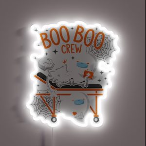 Boo Boo Crew Ghost Doctor Paramedic RGB Neon Sign