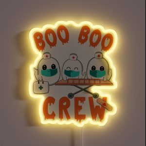 Boo Boo Crew Ghost Doctor Paramedic RGB Neon Sign
