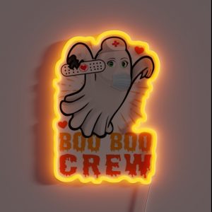 Boo Boo Crew Halloween RGB Neon Sign
