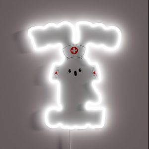 Boo Boo Crew Nurse Ghost Halloween Nurse Party RGB Neon Sign