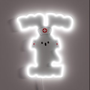 Boo Boo Crew Nurse Ghost Halloween Nurse Party RGB Neon Sign