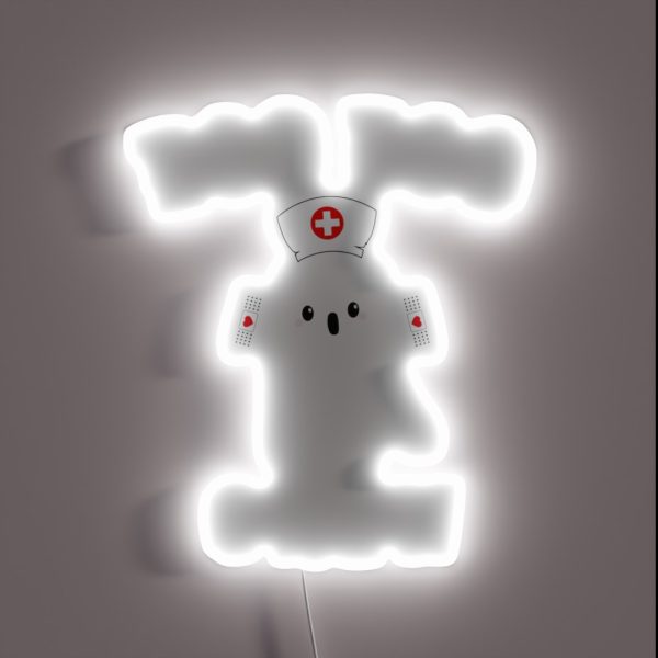 Boo Boo Crew Nurse Ghost Halloween Nurse Party RGB Neon Sign
