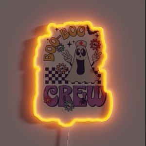 Boo Boo Crew Nurse RGB Neon Sign