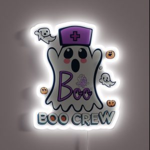 Boo Boo Crew Nurse RGB Neon Sign