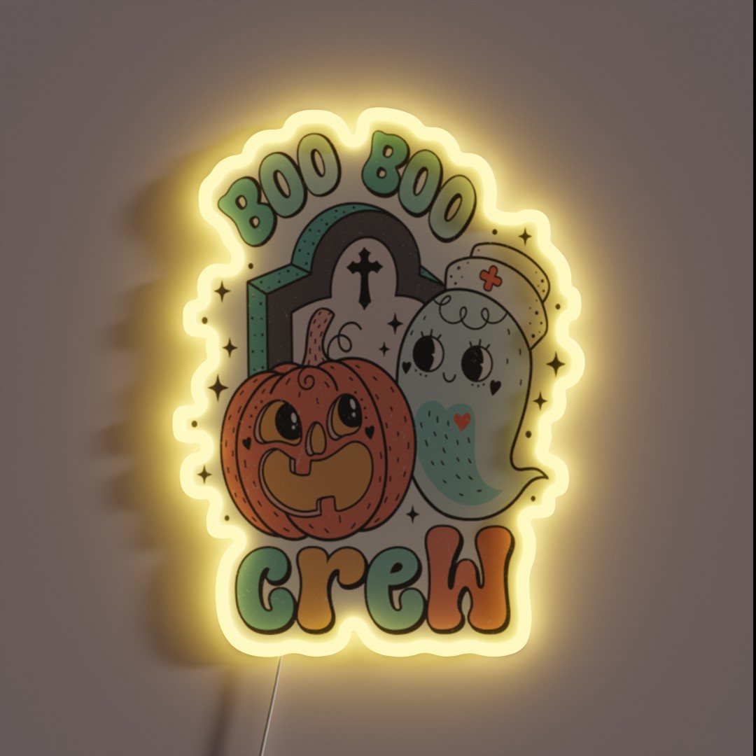 Boo Boo Crew RGB Neon Sign Boo Boo Crew RGB Neon Sign