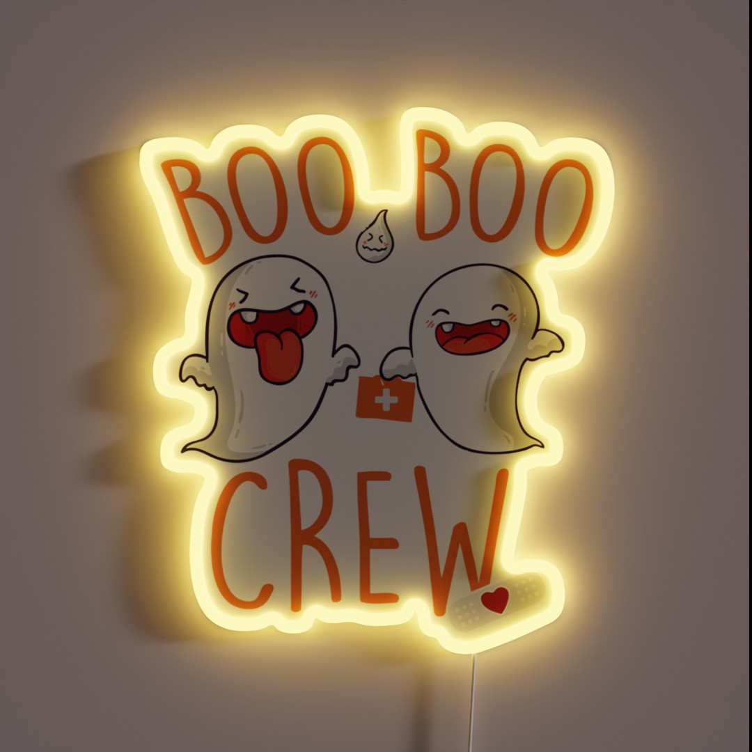 Boo Boo Crew RGB Neon Sign Boo Boo Crew RGB Neon Sign