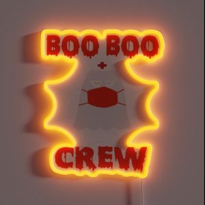 BOO BOO CREW RGB Neon Sign