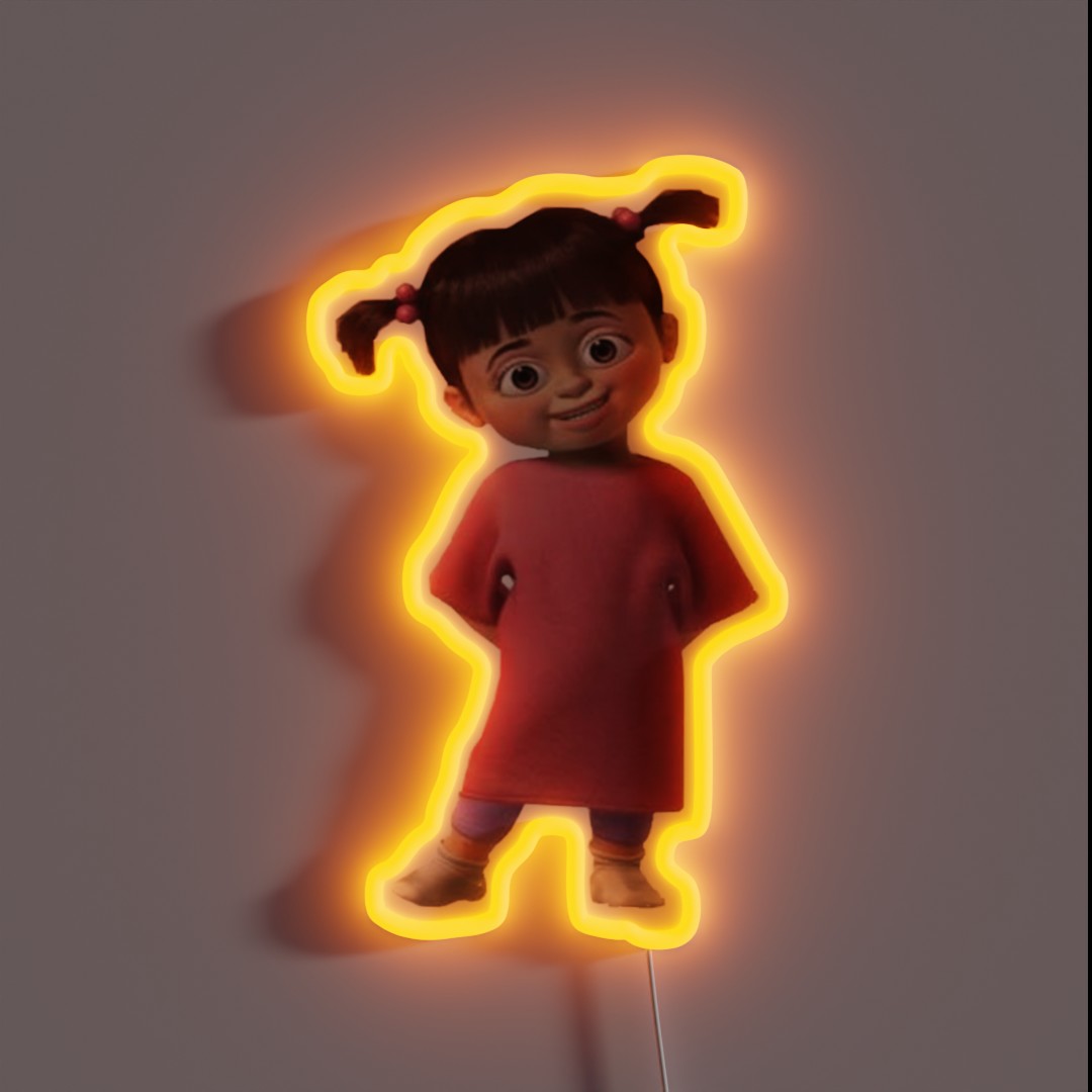 Boo From Monsters Inc RGB Neon Sign Boo From Monsters Inc RGB Neon Sign