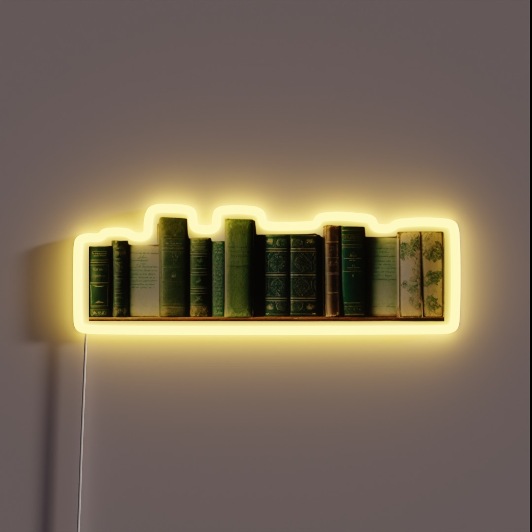 Book Aesthetic Green Open Book With Flowers RGB Neon Sign Book Aesthetic Green Open Book With Flowers RGB Neon Sign