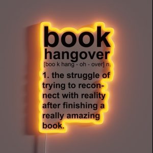 Book Hangover RGB Neon Sign