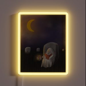 Book Lover RGB Neon Sign