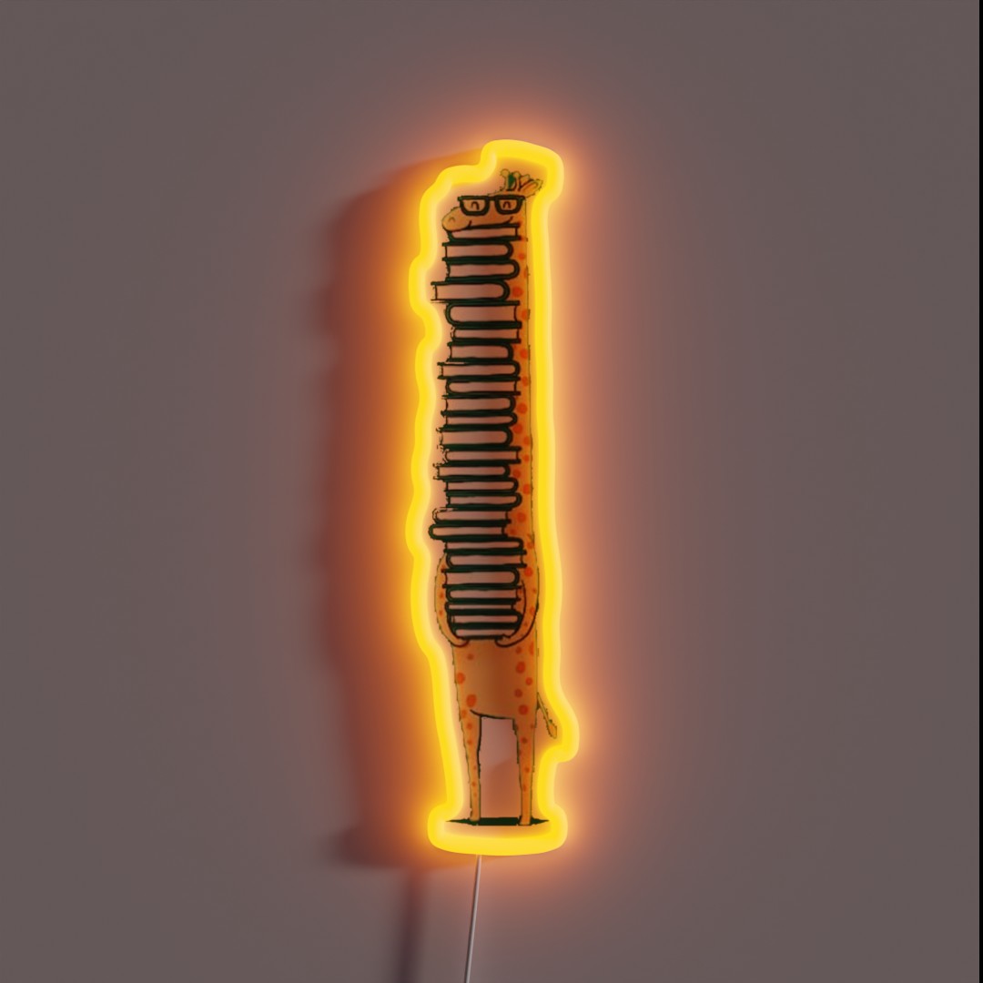 Bookish Giraffe RGB Neon Sign Bookish Giraffe RGB Neon Sign