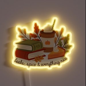 Books Spice And Everything Nice RGB Neon Sign