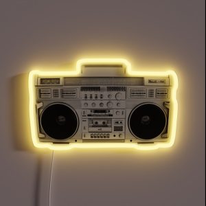 Boom Box RGB Neon Sign