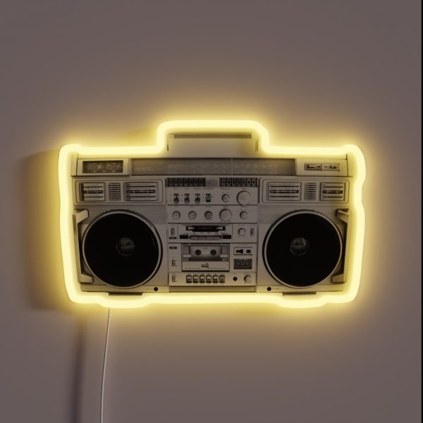 Boom Box RGB Neon Sign