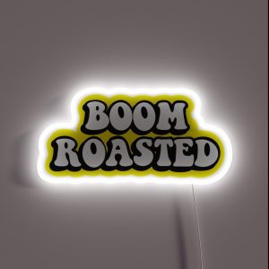 Boom Roasted Yellow RGB Neon Sign Boom Roasted Yellow RGB Neon Sign