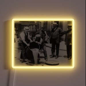 Booze Dump Vintage Prohibition Photo RGB Neon Sign