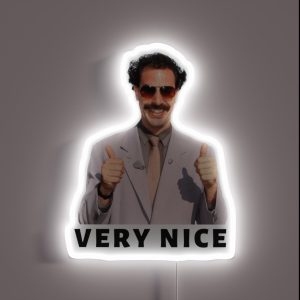 Borat Very Nice RGB Neon Sign