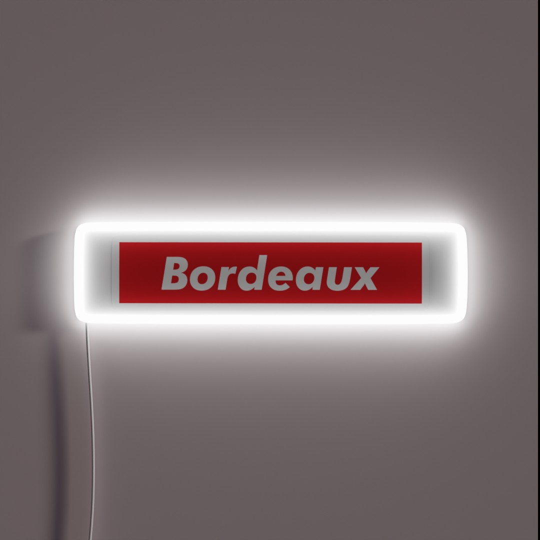 Bordeaux RGB Neon Sign Bordeaux RGB Neon Sign