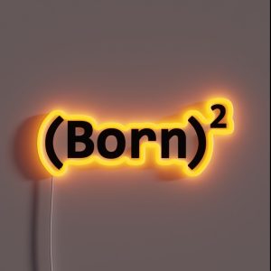 BORN AGAIN RGB Neon Sign