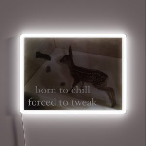 Born To Chill Fawn RGB Neon Sign