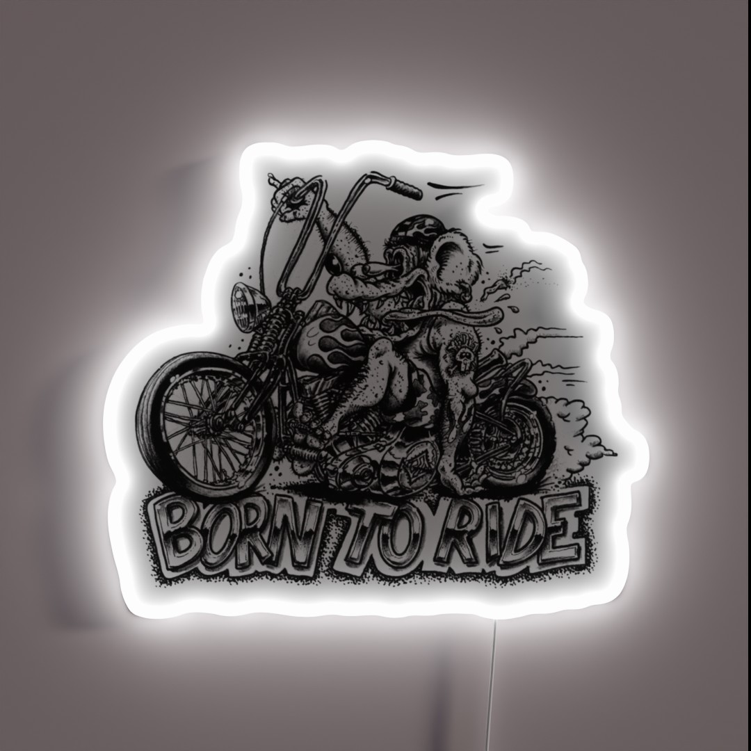 Born To Ride RGB Neon Sign Born To Ride RGB Neon Sign