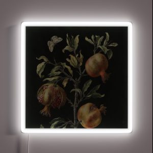Botanical Illustration Pomegranate RGB Neon Sign