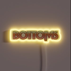 Bottoms Movie Title RGB Neon Sign Bottoms Movie Title RGB Neon Sign