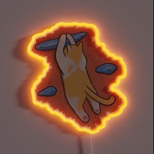 Bouldering Cat Jumping RGB Neon Sign Bouldering Cat Jumping RGB Neon Sign