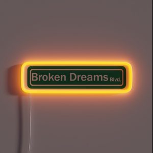 Boulevard Of Broken Dreams Ecrypted Song Title RGB Neon Sign