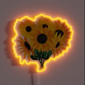 Bouquet De Tournesol Peint RGB Neon Sign Bouquet De Tournesol Peint RGB Neon Sign