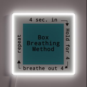 Box Breathing Coping Habit RGB Neon Sign Box Breathing Coping Habit RGB Neon Sign