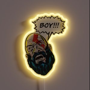 Boy God Of War Kratos RGB Neon Sign