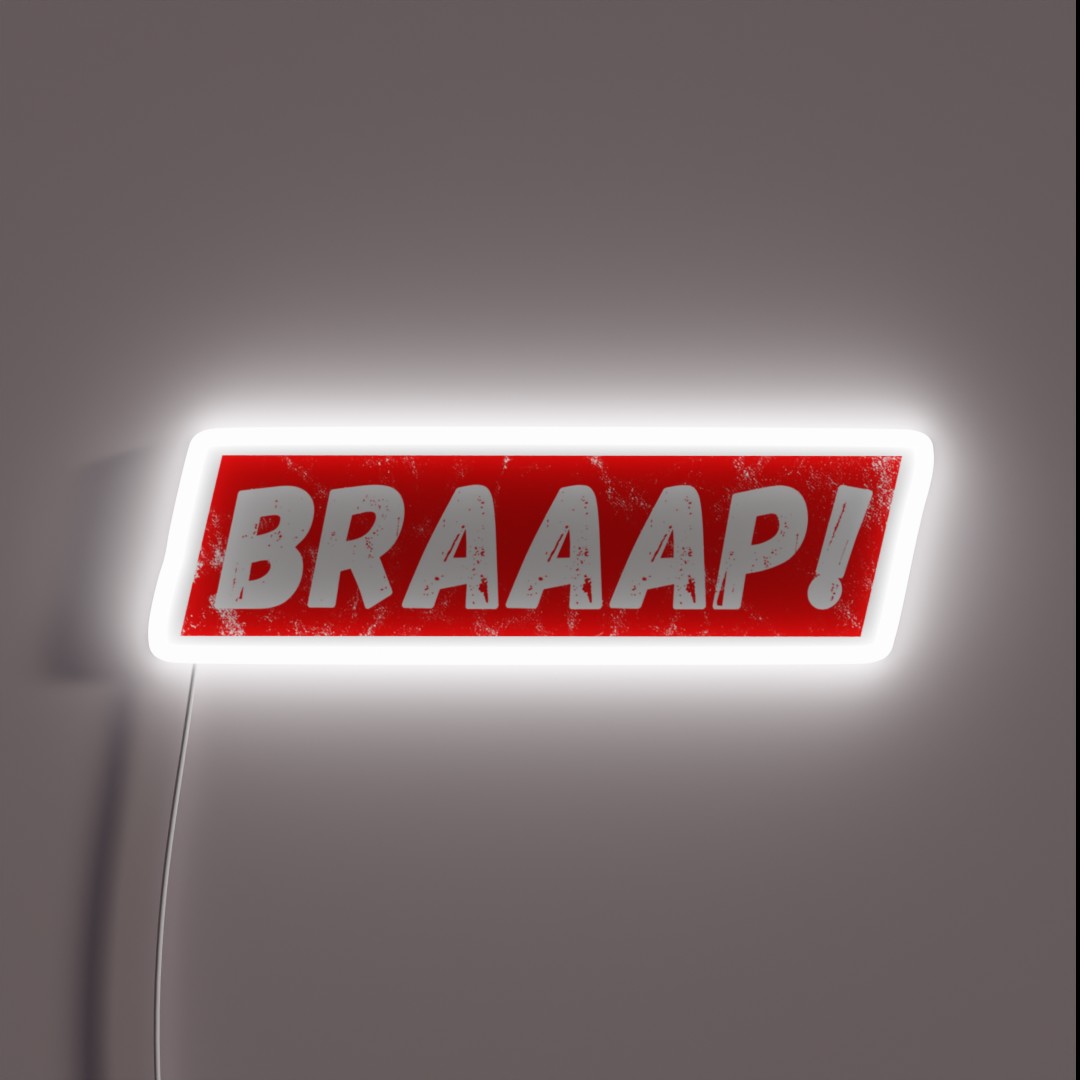 Braap Motorcycle Motocross Enduro Gift RGB Neon Sign Braap Motorcycle Motocross Enduro Gift RGB Neon Sign