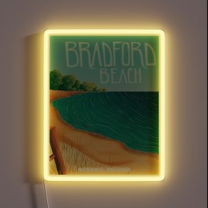 Bradford Beach RGB Neon Sign