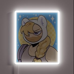 Braided Hair RGB Neon Sign