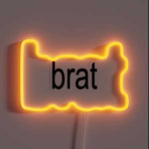 BRAT BLACK RGB Neon Sign