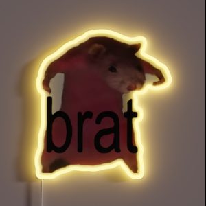Brat Rat RGB Neon Sign