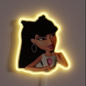 Bratz Jade Y2k 90s Trendy RGB Neon Sign Bratz Jade Y2k 90s Trendy RGB Neon Sign