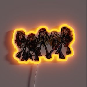 Bratz Rock Angelz Group RGB Neon Sign