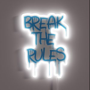 Break The Rules RGB Neon Sign