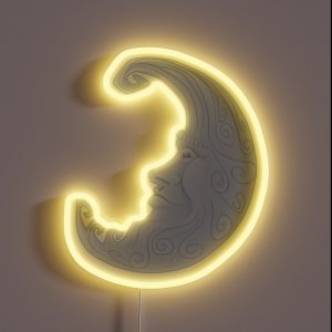 Breaking Free Moon HSM RGB Neon Sign