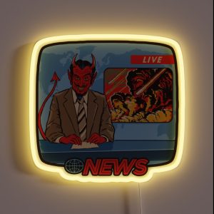 Breaking News RGB Neon Sign