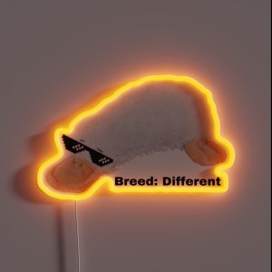 Breed Different Webkinz Google RGB Neon Sign
