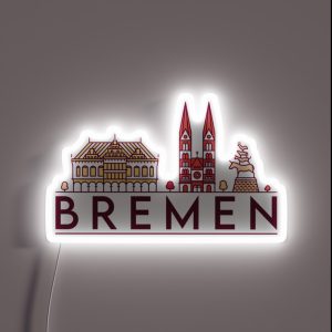 Bremen Cityscape RGB Neon Sign