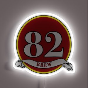 Brew82 Logo RGB Neon Sign