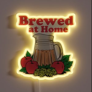 Brewed At Home RGB Neon Sign