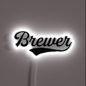 Brewer Drinks Cocktail Beer RGB Neon Sign