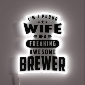 Brewer Job Title Tee Gift For Mens Womens RGB Neon Sign Brewer Job Title Tee Gift For Mens Womens RGB Neon Sign